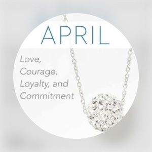 Touchstone Swarovski Crystal April Birthstone Necklace